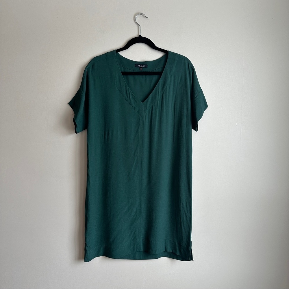Madewell Green Shift Shirt Dress XS